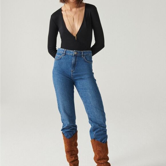 Ba&sh Celia Faux Wrap Bodysuit Small - Picture 9 of 9